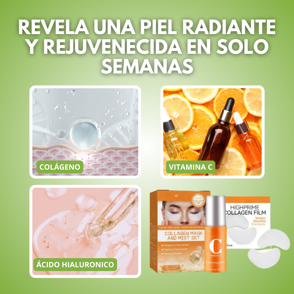 PERFECT SKINCARE® | EL ÚNICO PACK ANTI-ARRUGAS CON COLÁGENO HIDROLIZADO CON RESULTADOS VISIBLES EN 1 SEMANA + REGALO ALMOHADILLAS PARA OJERAS